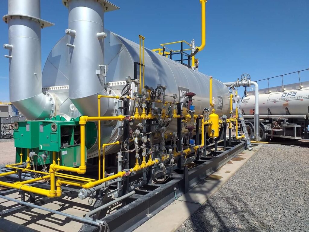 Calentadores a gas para la industria petrolera